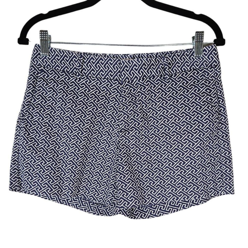 Banana Republic Womens Blue and White Pattern Hampton Shorts 5" Inseam Size 2